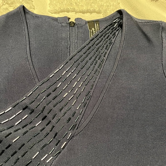 Marciano XS body con navy blue bandage dress with cut out detail - Picture 5 of 5